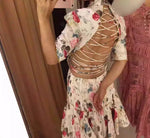 summer  brand luxury dress women bleading print dress