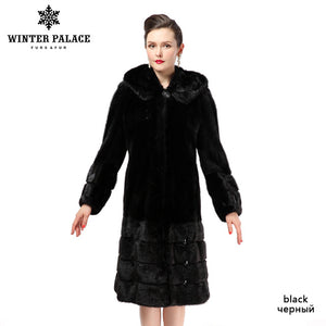 feminine new models fashion mink fur coat,Solid,black,Full Pelt,coat of natural mink fur,mink fur coat is very convenient