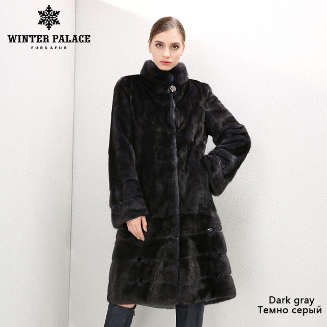 feminine new models fashion mink fur coat,Solid,black,Full Pelt,coat of natural mink fur,mink fur coat is very convenient