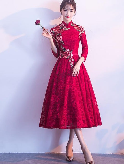 high quality women Dresses chinese style  hot sale A002