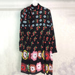 Runway Dresses WOmen High Quality Florla Print Silk Dress Brand Luxury Dress