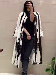 SQXR FUR real mink fur fashion jacket  women real mink Fur coat women  natural mink  fur hot popular