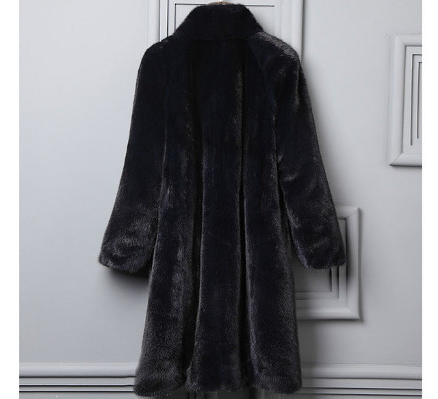 Genuine mink fur coat women winter thick warm fur luxury marten coat elegant high end quality mink jacket female elegant 0722O